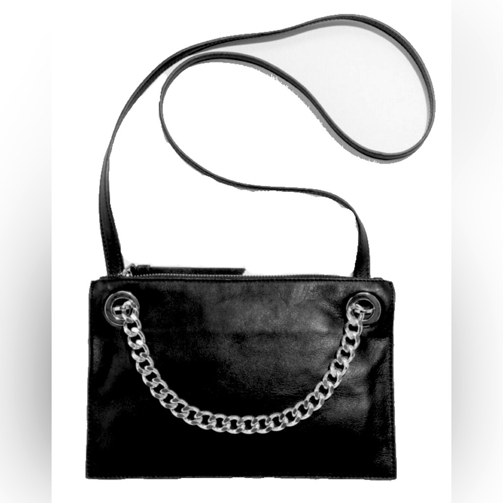 & Other Stories / Black leather thick chain bag / Used, in very good condition